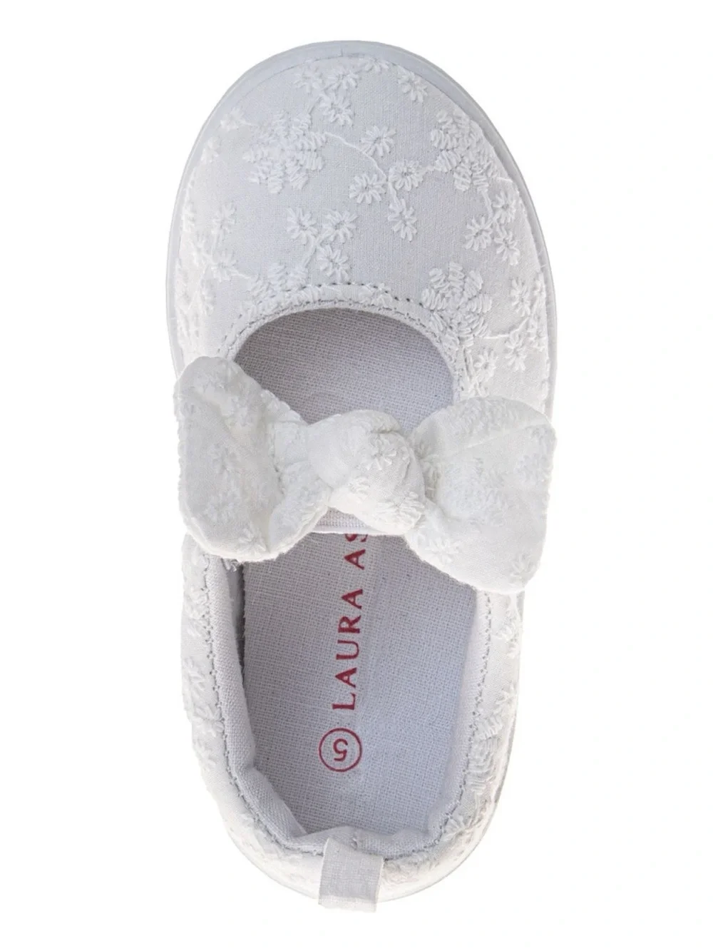 Laura Ashley MJ Style Kids Slip-On Bow Accent Sneakers Size 10 - Picture 1 of 9